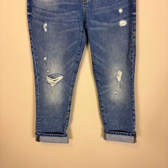 Cabi Malibu Distressed Cuffed Capri Jeans Size 6 Style# 6283 - Picture 4 of 6